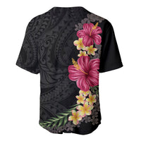 Hawaiian Plumeria and Hibiscus Baseball Jersey Colorful Style LT03 - Polynesian Pride