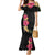 Hawaiian Plumeria and Hibiscus Family Matching Mermaid Dress and Hawaiian Shirt Colorful Style