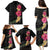 Hawaiian Plumeria and Hibiscus Family Matching Puletasi and Hawaiian Shirt Colorful Style