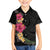 Hawaiian Plumeria and Hibiscus Family Matching Puletasi and Hawaiian Shirt Colorful Style