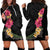 Hawaiian Plumeria and Hibiscus Hoodie Dress Colorful Style