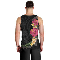 Hawaiian Plumeria and Hibiscus Men Tank Top Colorful Style LT03 - Polynesian Pride