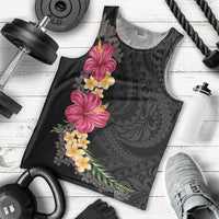 Hawaiian Plumeria and Hibiscus Men Tank Top Colorful Style LT03 - Polynesian Pride