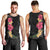 Hawaiian Plumeria and Hibiscus Men Tank Top Colorful Style