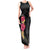 Hawaiian Plumeria and Hibiscus Tank Maxi Dress Colorful Style