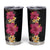 Hawaiian Plumeria and Hibiscus Tumbler Cup Colorful Style