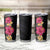 Hawaiian Plumeria and Hibiscus Tumbler Cup Colorful Style