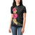 Hawaiian Plumeria and Hibiscus Women Polo Shirt Colorful Style