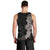 Hawaiian Plumeria and Hibiscus Men Tank Top Grayscale Mode