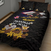 American Samoa Fue and Kava Bowl Quilt Bed Set Plumeria and Polynesian Pattern LT03 - Polynesian Pride