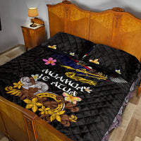 American Samoa Fue and Kava Bowl Quilt Bed Set Plumeria and Polynesian Pattern LT03 - Polynesian Pride