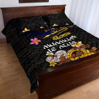 American Samoa Fue and Kava Bowl Quilt Bed Set Plumeria and Polynesian Pattern LT03 - Polynesian Pride