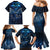 New Zealand Matariki Family Matching Mermaid Dress and Hawaiian Shirt Maori Pattern and Kiwi Bird Haka Dance Sky Night