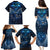 New Zealand Matariki Family Matching Puletasi and Hawaiian Shirt Maori Pattern and Kiwi Bird Haka Dance Sky Night