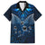 New Zealand Matariki Family Matching Puletasi and Hawaiian Shirt Maori Pattern and Kiwi Bird Haka Dance Sky Night