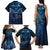 New Zealand Matariki Family Matching Tank Maxi Dress and Hawaiian Shirt Maori Pattern and Kiwi Bird Haka Dance Sky Night