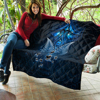 New Zealand Matariki Quilt Maori Pattern and Kiwi Bird Haka Dance Sky Night LT03 - Polynesian Pride