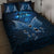 New Zealand Matariki Quilt Bed Set Maori Pattern and Kiwi Bird Haka Dance Sky Night