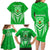 Kimbe Cutters Rugby Family Matching Long Sleeve Bodycon Dress and Hawaiian Shirt Papua New Guinea Polynesian Tattoo Green Version LT03 - Polynesian Pride