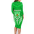 Kimbe Cutters Rugby Family Matching Long Sleeve Bodycon Dress and Hawaiian Shirt Papua New Guinea Polynesian Tattoo Green Version LT03 - Polynesian Pride