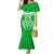 Kimbe Cutters Rugby Family Matching Mermaid Dress and Hawaiian Shirt Papua New Guinea Polynesian Tattoo Green Version LT03 Mom's Dress Green - Polynesian Pride