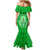 Kimbe Cutters Rugby Family Matching Mermaid Dress and Hawaiian Shirt Papua New Guinea Polynesian Tattoo Green Version LT03 - Polynesian Pride