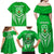 Kimbe Cutters Rugby Family Matching Off Shoulder Maxi Dress and Hawaiian Shirt Papua New Guinea Polynesian Tattoo Green Version LT03 - Polynesian Pride