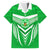 Kimbe Cutters Rugby Family Matching Puletasi Dress and Hawaiian Shirt Papua New Guinea Polynesian Tattoo Green Version LT03 Dad's Shirt - Short Sleeve Green - Polynesian Pride