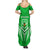 Kimbe Cutters Rugby Family Matching Summer Maxi Dress and Hawaiian Shirt Papua New Guinea Polynesian Tattoo Green Version LT03 - Polynesian Pride