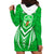 Kimbe Cutters Rugby Hoodie Dress Papua New Guinea Polynesian Tattoo Green Version LT03 - Polynesian Pride