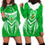 Kimbe Cutters Rugby Hoodie Dress Papua New Guinea Polynesian Tattoo Green Version LT03 - Polynesian Pride