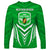 Kimbe Cutters Rugby Long Sleeve Shirt Papua New Guinea Polynesian Tattoo Green Version LT03 - Polynesian Pride