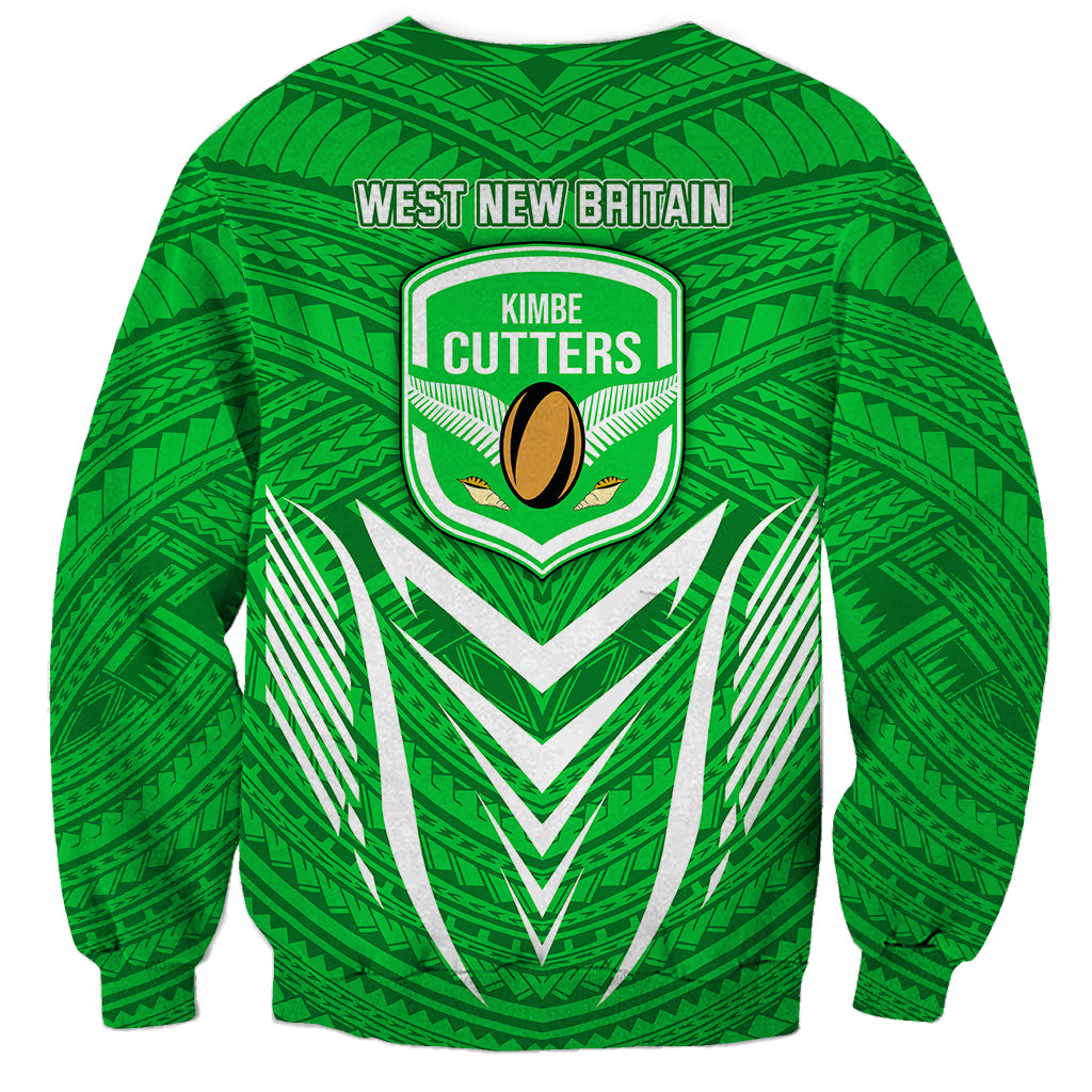 Kimbe Cutters Rugby Sweatshirt Papua New Guinea Polynesian Tattoo Green Version LT03 - Polynesian Pride