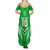 Custom Kimbe Cutters Rugby Family Matching Summer Maxi Dress and Hawaiian Shirt Papua New Guinea Polynesian Tattoo Green Version LT03 - Polynesian Pride