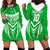 Custom Kimbe Cutters Rugby Hoodie Dress Papua New Guinea Polynesian Tattoo Green Version LT03 - Polynesian Pride