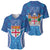 Fiji Day Baseball Jersey Fijian Masi Tribal Hibiscus Tattoo and Tapa Pattern