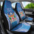 Fiji Day Car Seat Cover Fijian Masi Tribal Hibiscus Tattoo and Tapa Pattern