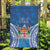 Fiji Day Garden Flag Fijian Masi Tribal Hibiscus Tattoo and Tapa Pattern