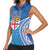 Fiji Day Women Sleeveless Polo Shirt Fijian Masi Tribal Hibiscus Tattoo and Tapa Pattern