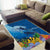 Polynesian Scuba Diving Area Rug Beauty Corals with Underwater and Polynesian Pattern