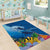 Polynesian Scuba Diving Area Rug Beauty Corals with Underwater and Polynesian Pattern