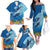 Polynesian Scuba Diving Family Matching Off The Shoulder Long Sleeve Dress and Hawaiian Shirt Beauty Corals with Underwater and Polynesian Pattern