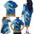 Polynesian Scuba Diving Family Matching Off The Shoulder Long Sleeve Dress and Hawaiian Shirt Beauty Corals with Underwater and Polynesian Pattern