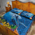 Polynesian Scuba Diving Quilt Bed Set Beauty Corals with Underwater and Polynesian Pattern