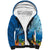 Polynesian Scuba Diving Sherpa Hoodie Beauty Corals with Underwater and Polynesian Pattern