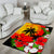 Hawaii Maui Island Area Rug Maui Map With Tropical Forest Sunset Vibe LT03 - Polynesian Pride