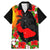 Hawaii Maui Island Family Matching Mermaid Dress and Hawaiian Shirt Maui Map With Tropical Forest Sunset Vibe LT03 Dad's Shirt - Short Sleeve Black - Polynesian Pride