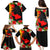 Hawaii Maui Island Family Matching Puletasi Dress and Hawaiian Shirt Maui Map With Tropical Forest Sunset Vibe LT03 - Polynesian Pride