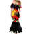 Hawaii Maui Island Mermaid Dress Maui Map With Tropical Forest Sunset Vibe LT03 - Polynesian Pride