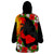 Hawaii Maui Island Wearable Blanket Hoodie Maui Map With Tropical Forest Sunset Vibe LT03 - Polynesian Pride